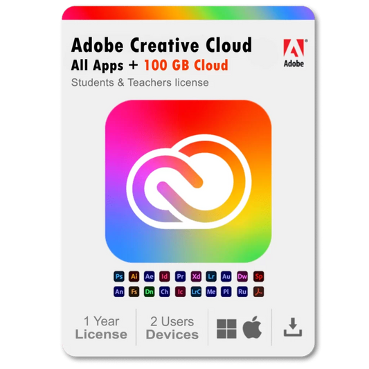 Adobe Creative Cloud Todos os Apps - Assinatura de 1 ano