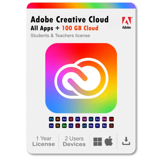 Adobe Creative Cloud Todos os Apps - Assinatura de 1 ano
